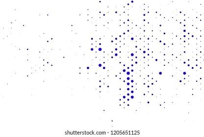 Dark Purple vector texture with disks. Colorful illustration with blurred circles in nature style. Template for your brand book.