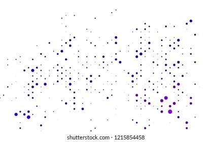 Dark Purple vector texture with disks. Colorful illustration with blurred circles in nature style. Pattern for beautiful websites.
