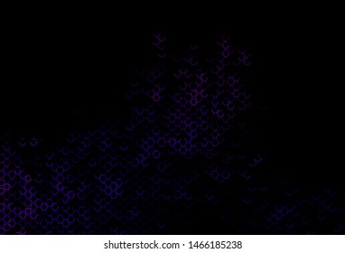 Dark Purple vector texture with disks. Beautiful colored illustration with blurred circles in nature style. Pattern for ads, leaflets.