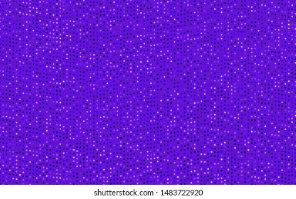 Dark Purple vector texture with disks. Illustration with set of shining colorful abstract circles. Pattern of water, rain drops.