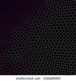 Dark Purple vector texture with disks. Illustration with set of shining colorful abstract spheres. Pattern for business ads.