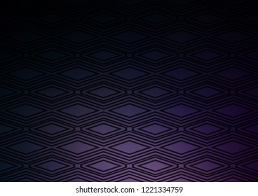 Dark Purple vector texture with lines, rhombuses. Colorful decorative design in simple style with lines, rhombuses. Pattern for business booklets, leaflets.