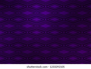 Dark Purple vector texture with lines, rhombuses. Colorful decorative design in simple style with lines, rhombuses. Pattern for websites, landing pages.
