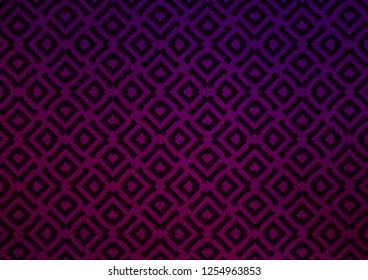 Dark Purple vector texture with lines, rhombuses. Shining colorful illustration with lines, rectangles. Smart design for your business advert.