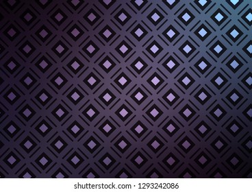 Dark Purple vector texture with lines, rhombuses. Shining colorful illustration with lines, rectangles. Backdrop for TV commercials.