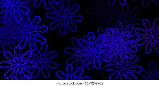 Dark Purple vector texture with memphis shapes. Colorful illustration with simple gradient shapes. Modern design for your ads.