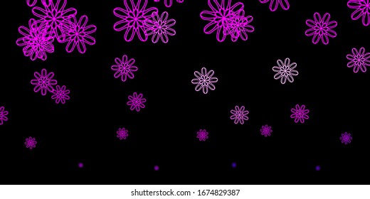 Textura vector púrpura oscura con formas memphis. Ilustración abstracta moderna con formas aleatorias degradadas. Fondo para teléfonos celulares.