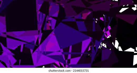 Dark Purple vector texture with memphis shapes. Colorful illustration with simple gradient shapes. Simple illustration for your web site.