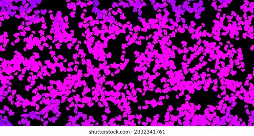 Textura vectorial púrpura oscura con formas memphis. Formas abstractas coloridas con gradiente de estilo sencillo. Diseño elegante para el juego de papel pintado.