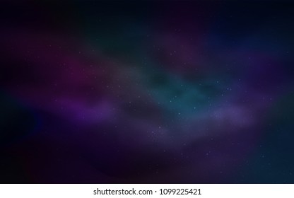 Dark Purple vector texture with milky way stars. Modern abstract illustration with Big Dipper stars. Best design for your ad, poster, banner.