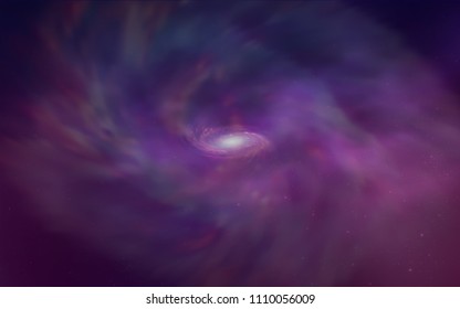Dark Purple vector texture with milky way stars. Shining colored illustration with bright astronomical stars. Pattern for futuristic ad, booklets.