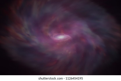 Dark Purple vector texture with milky way stars. Shining illustration with sky stars on abstract template. Pattern for futuristic ad, booklets.