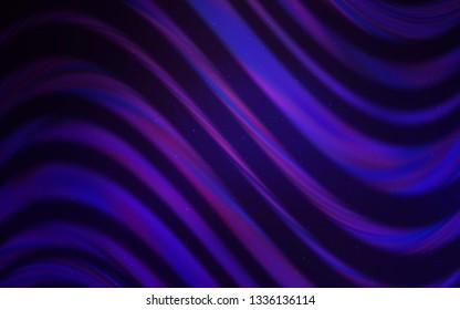Dark Purple vector texture with milky way stars. Shining illustration with sky stars on abstract template. Pattern for futuristic ad, booklets.