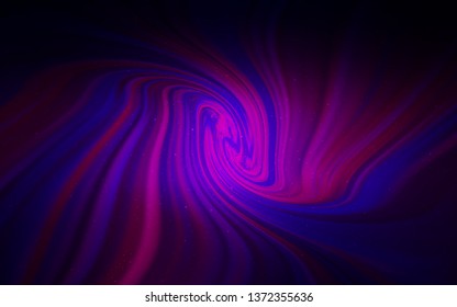 Dark Purple vector texture with milky way stars. Shining illustration with sky stars on abstract template. Best design for your ad, poster, banner.