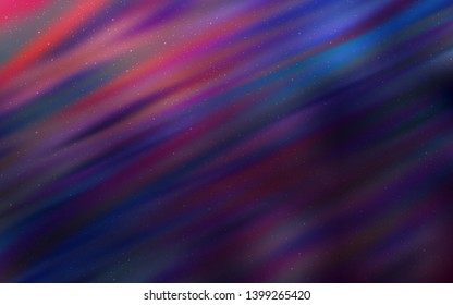 Dark Purple vector texture with milky way stars. Blurred decorative design in simple style with galaxy stars. Pattern for astrology websites.
