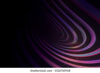 Dark Purple vector texture with milky way stars. Space stars on blurred abstract background with gradient. Pattern for astrology websites.