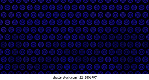 Dark Purple vector texture with religion symbols. Retro design in abstract style with witchcraft forms. Best design halloween events.