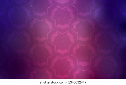 Dark Purple vector texture with wry lines. An elegant bright illustration with gradient. A completely new template for your design.