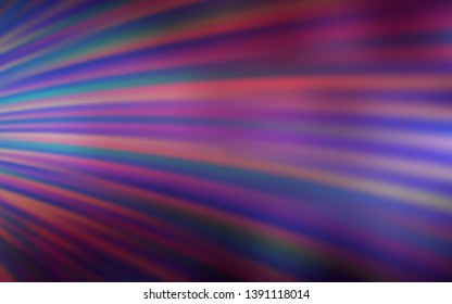 Dark Purple vector texture with wry lines. Colorful illustration in abstract style with gradient. Brand new design for your ads, poster, banner.