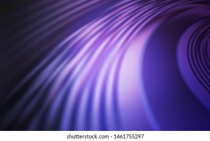 Dark Purple vector texture with wry lines. Colorful illustration in abstract style with gradient. Abstract style for your business design.