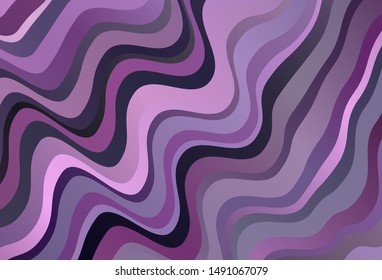 Dark Purple vector texture with wry lines. Shining colorful illustration in simple style. A completely new design for your business.