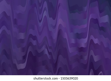 Dark Purple vector texture with wry lines. Colorful illustration in simple style with gradient. A completely new design for your business.