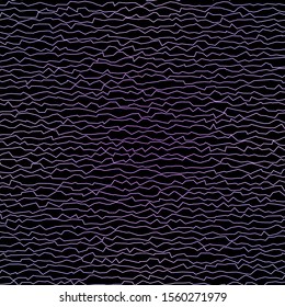Dark Purple vector texture with wry lines. Illustration in halftone style with gradient curves. Design for your business promotion.