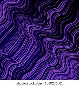 Dark Purple vector texture with wry lines. Colorful illustration in circular style with lines. Pattern for booklets, leaflets.