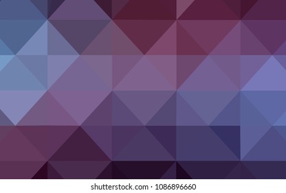 Dark Purple vector triangle mosaic template. Colorful illustration in polygonal style with gradient. Textured pattern can be used as a background.