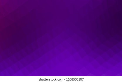 Dark Purple vector triangle mosaic background. Modern geometrical abstract illustration with gradient. Triangular pattern for your business design.