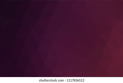 Dark Purple vector triangle mosaic cover. Glitter abstract illustration with an elegant design. A new texture for your design.