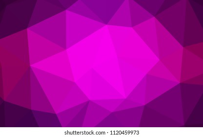 Dark Purple vector triangle mosaic cover. A completely new color illustration in a polygonal style. A new texture for your web site.