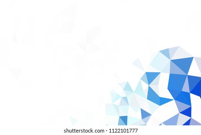 Dark Purple vector triangle mosaic texture. A sample with polygonal shapes. Brand new design for your business.