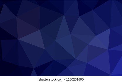 Dark Purple vector triangle mosaic template. Creative illustration in halftone style with triangles. New template for your brand book.