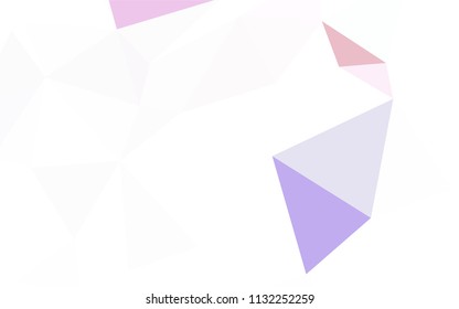Dark Purple vector triangle mosaic template. Colorful illustration in abstract style with triangles. New template for your brand book.