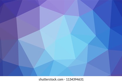 Dark Purple vector triangle mosaic cover. Colorful illustration in polygonal style with gradient. Polygonal design for your web site.