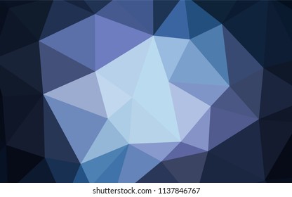 Dark Purple vector triangle mosaic cover. Modern abstract illustration with triangles. Triangular pattern for your design.