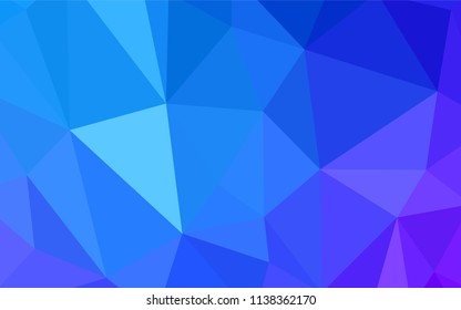 Dark Purple vector triangle mosaic texture. Glitter abstract illustration with an elegant triangles. A new texture for your web site.
