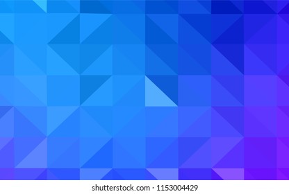 Dark Purple vector triangle mosaic template. Shining polygonal illustration, which consist of triangles. A completely new design for your leaflet.