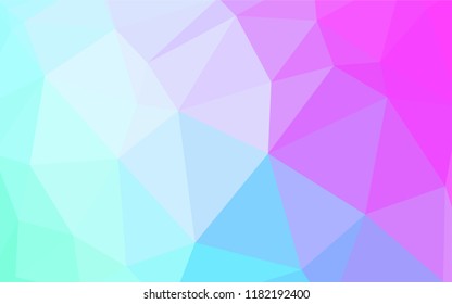 Dark Purple vector triangle mosaic template. Modern abstract illustration with triangles. New template for your brand book.