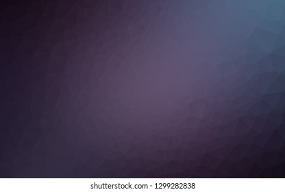 Dark Purple vector triangle mosaic texture. Modern geometrical abstract illustration with gradient. Brand new style for your business design.