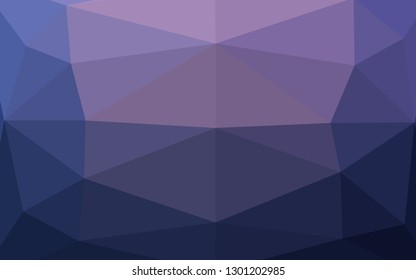 Dark Purple vector triangle mosaic texture. An elegant bright illustration with gradient. Polygonal design for your web site.