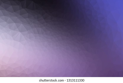 Dark Purple vector triangle mosaic texture. Brand new colorful illustration in with gradient. Textured pattern for background.