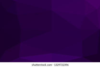 Dark Purple vector triangle mosaic template. Colorful illustration in abstract style with gradient. New texture for your design.