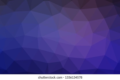 Dark Purple vector triangle mosaic texture. Glitter abstract illustration with an elegant design. Brand new design for your business.
