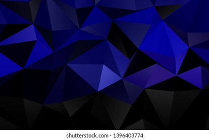 Dark Purple vector triangle mosaic texture. Brand new colorful illustration in with gradient. Brand new design for your business.