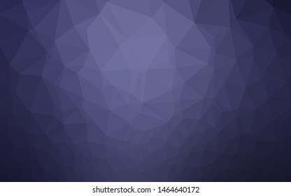Dark Purple vector triangle mosaic texture. Triangular geometric sample with gradient.  The best triangular design for your business.