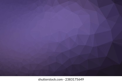 Textura de mosaico de triángulo de vector púrpura oscuro. Una ilustración de color completamente nueva en un estilo vago. Patrón elegante para un libro de marca.