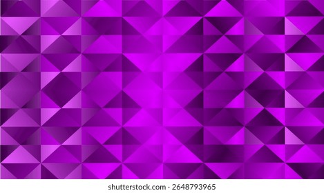 Dark Purple vector triangle mosaic pattern. Creative geometric illustration in Origami style with gradient. A new texture for your design. Vektor