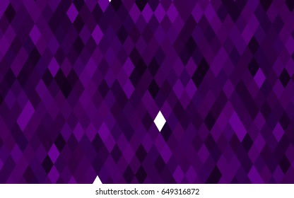 Dark Purple vector triangle mosaic background. Brand-new colored illustration in blurry style with gradient. Triangular pattern for your business design.